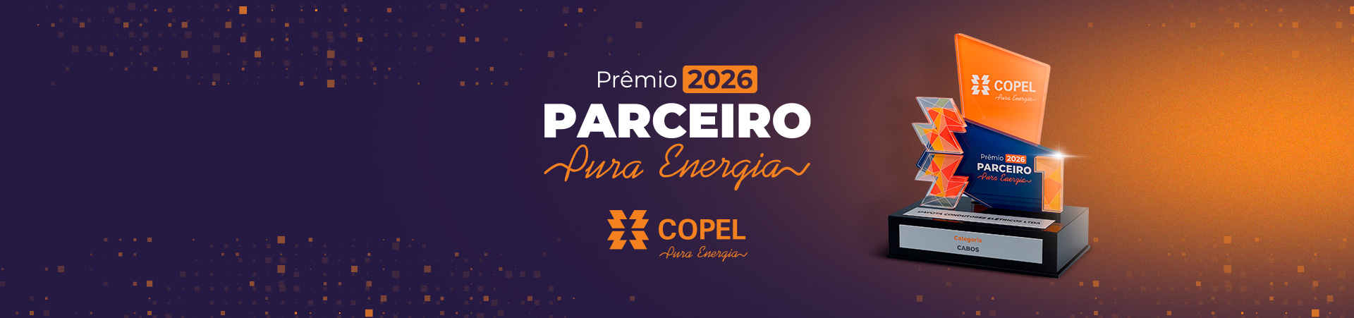 Pr&ecirc;mio Copel 2026 Parceiro Pura Energia